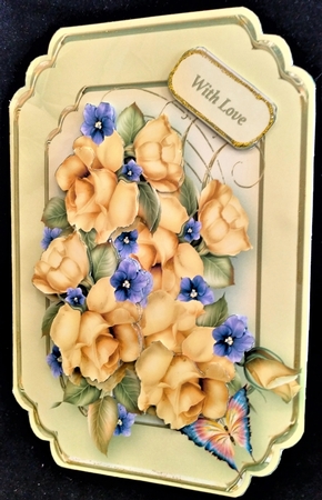 Yellow Roses - Pop-up Card Mini Kit by Margarette Blakeborough