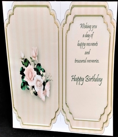 Blush Roses - Pop-up Card Mini Kit by Margarette Blakeborough