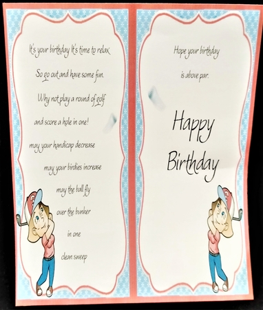 Birthday swing golf ladies by Margarette Blakeborough