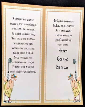 Birthday Golf swing male by Margarette Blakeborough