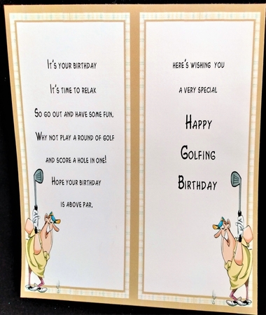 Birthday Golf swing male by Margarette Blakeborough