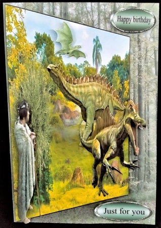 dinos and the caveman by Margarette Blakeborough
