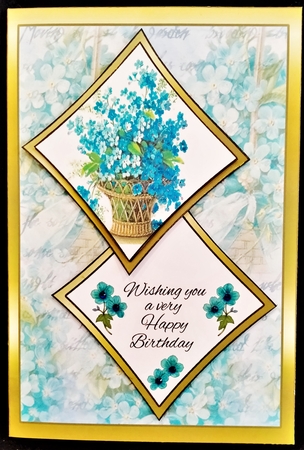 Two squares Forget-me-nots HB by Margarette Blakeborough