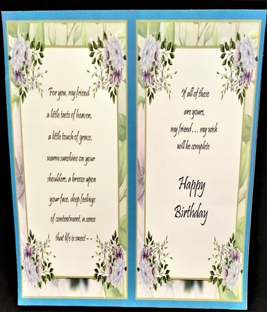 7x7 Card front with toppers  by Margarette Blakeborough