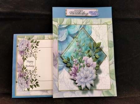 7x7 Card front with toppers  by Margarette Blakeborough