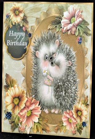 Happy Birthday Little Hedgehog Mini Kit by Margarette Blakeborough