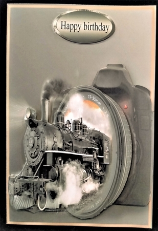 train out of a camera by Margarette Blakeborough