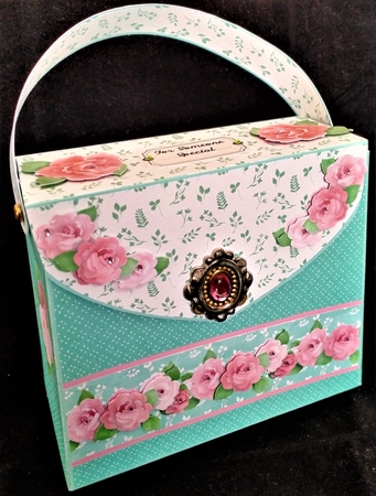 Rose Garden Purse Gift Box by Margarette Blakeborough