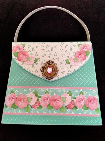 Rose Garden Purse Gift Box by Margarette Blakeborough