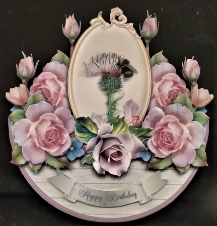 BEAUTIFUL BEE rocker card by Margarette Blakeborough