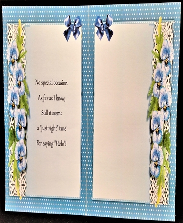 Beautiful Spring Pansys  7x7  by Margarette Blakeborough