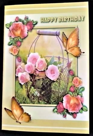 Roses in Basket Topper by Margarette Blakeborough