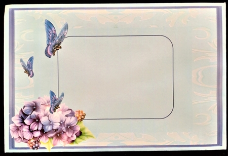 Stunning Hydrangea - Shaped Card Front with Step-by-Step by Margarette Blakeborough