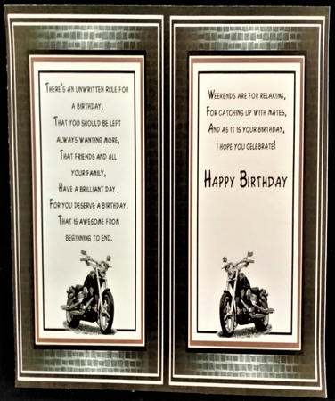 A5 Life in the fast lane Card Front with toppers and sentiments  by Margarette Blakeborough