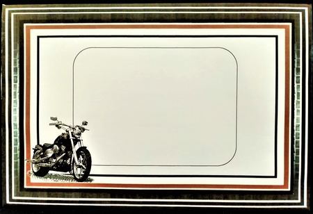 A5 Life in the fast lane Card Front with toppers and sentiments  by Margarette Blakeborough