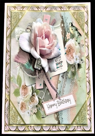 Anniversary rose 6x6 by Margarette Blakeborough