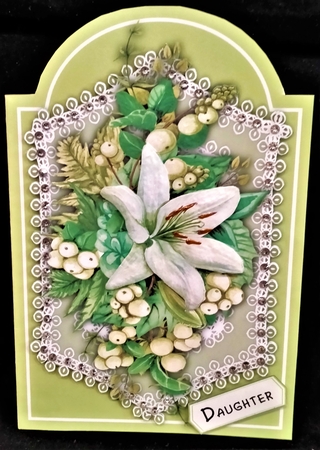 Print, Cut and Fold , Beautiful Lilliess and Berries by Margarette Blakeborough