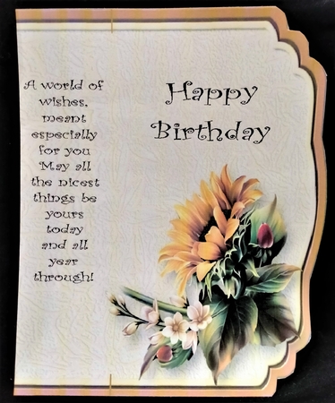 Sunflowers - Foldback Card Mini Kit by Margarette Blakeborough