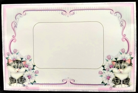 Get Well Soon 14 - 7x5 inch card front with decoupage by Margarette Blakeborough
