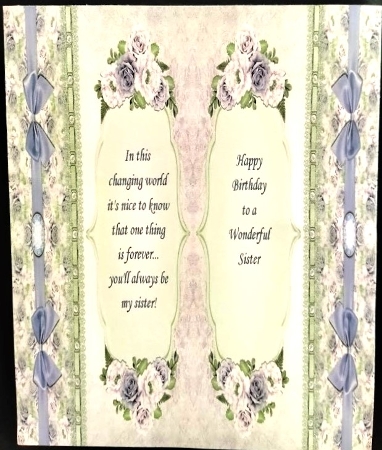 Floral and Flourish 3 Birthday 7 x 7 Card by Margarette Blakeborough