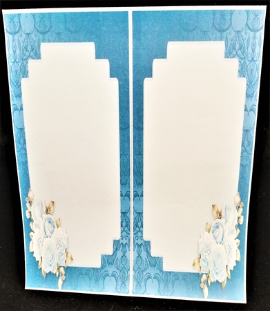 Blue Posy - Decoupage Card Mini Kit by Margarette Blakeborough