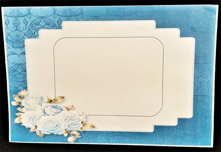 Blue Posy - Decoupage Card Mini Kit by Margarette Blakeborough