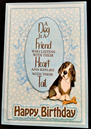 A Dog Is A Friend Basset Hound-1 by Margarette Blakeborough