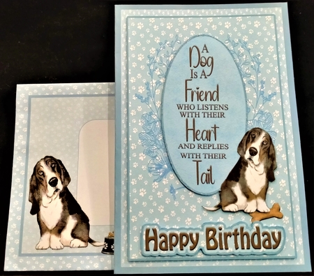 A Dog Is A Friend Basset Hound-1 by Margarette Blakeborough