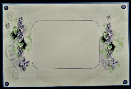 Tag & Pocket Floral 7 x 7 Birthday Card by Margarette Blakeborough