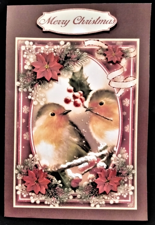 Winter Robins 5X7  Mini Kit #1 by Margarette Blakeborough