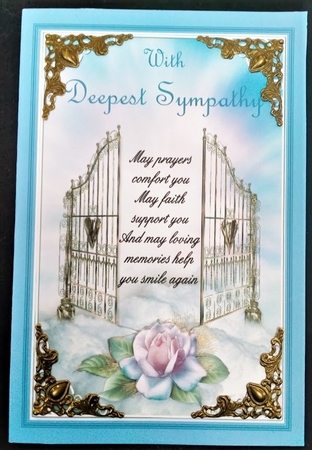 Sympathy 13 - two 7x5 inch card fronts by Margarette Blakeborough