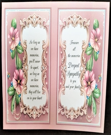Sympathy 13 - two 7x5 inch card fronts by Margarette Blakeborough