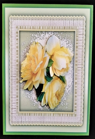 8x8 Mini Kit, Beautiful Yellow Roses by Margarette Blakeborough