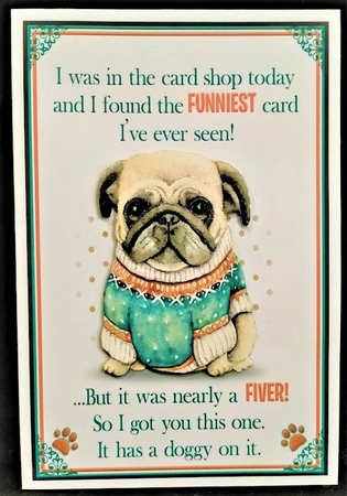 The Card Shop (Dog) by Margarette Blakeborough
