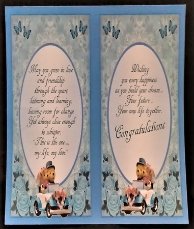 Bears Wedding couple greeting card by Margarette Blakeborough