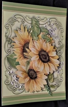 8x8 Mini Kit, Sunflowers and Babys Breath by Margarette Blakeborough