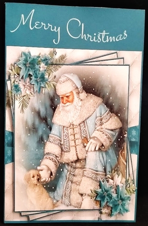 Blue Christmas 6X6 Topper Sheet #1 by Margarette Blakeborough