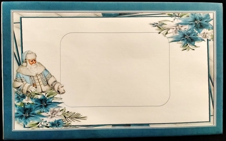 Blue Christmas 6X6 Topper Sheet #1 by Margarette Blakeborough