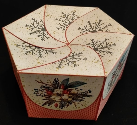Hexaganol Christmas Box 1 by Margarette Blakeborough