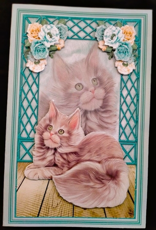  Four Cats Cards A5 Kit by Margarette Blakeborough