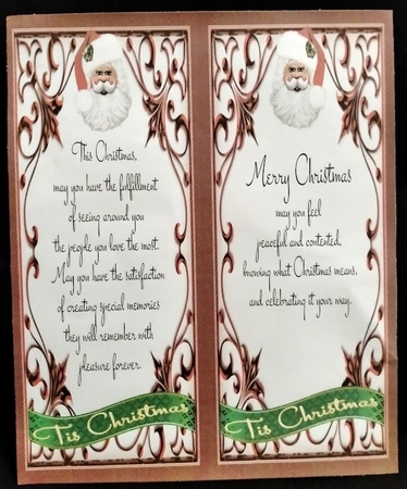 SANTA CLAUS KLAUS KRIS KRINGLE ST. NICK, CHRISTMAS CARD KIT by Margarette Blakeborough