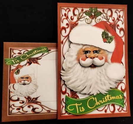 SANTA CLAUS KLAUS KRIS KRINGLE ST. NICK, CHRISTMAS CARD KIT by Margarette Blakeborough