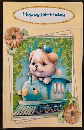 8x8 Mini Kit, Train Driver Pup by Margarette Blakeborough