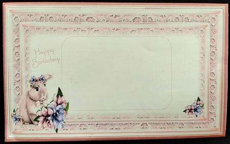 Cute Birthday Bunny  In Pink  Mini Kit by Margarette Blakeborough