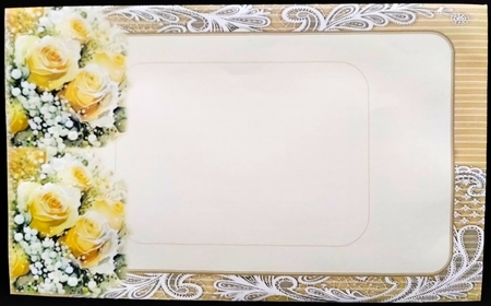 8x8 Mini Kit, Gorgeous Yellow Rose Bouquet , Pyramid  by Margarette Blakeborough