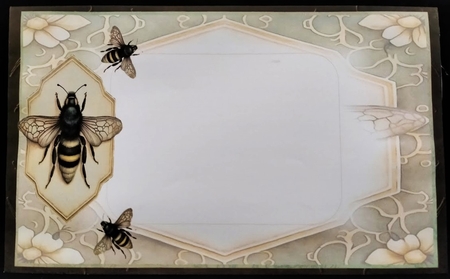Garden Gems 2 Bee - 3D Decoupage kit + Insert & Gift Tag by Margarette Blakeborough