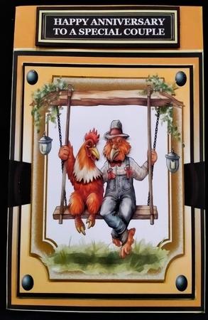 CHICKEN COUPLE by Margarette Blakeborough