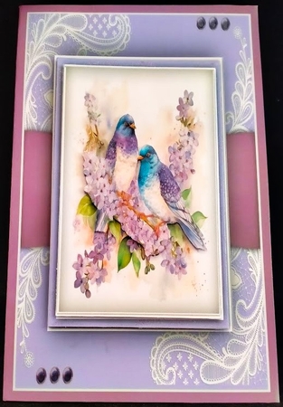 8x8 Mini Kit, Beautiful Birds and Flowers by Margarette Blakeborough
