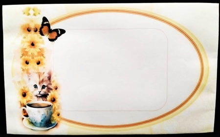 8x8 Mini Kit, Gorgeous Kitty In a Teacup by Margarette Blakeborough