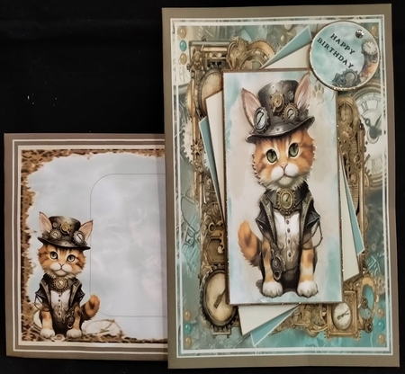 Steampunk Kittens Mini Page Kit  by Margarette Blakeborough